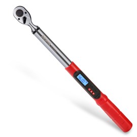 DESHIL 3/8 Inch Drive Professional Digital Torque Wrench 6.8-135N.M (5.02-99.57FT. LB), Electric Torque Wrench with Buzzer& LED Indicator& Preset Value& Data Storage, for Bike/Motorcycle/Auto Repair