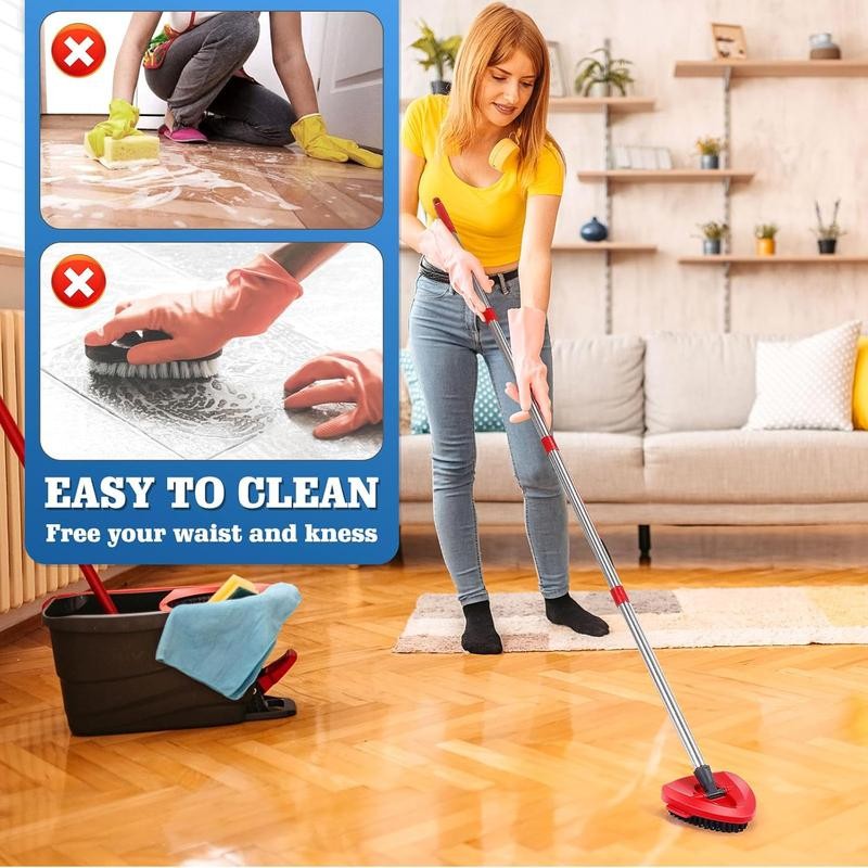 Spin Mop Head Replacement & Shower Floor Scrubber，Compatible with Ocedar