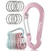 Pullther Carabiners, Large, Rustproof, Ultra Lightweight, Aluminum, Outdoor, Key Carabiner,