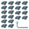 40Pcs Nylon Strut Channel Cone Nut and M8×20mm Bolt, M8