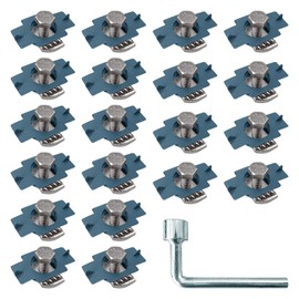 40Pcs Nylon Strut Channel Cone Nut and M8×20mm Bolt, M8 Nylon Channel Squeeze Nuts with Zinc Electroplate for Strut Channel Support Systems Solar Panels Mounting