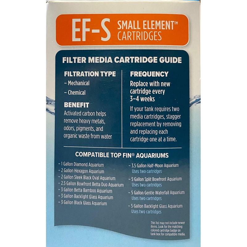 Top Fin EF-S Element Filter Cartridge Value Pack 12 Month