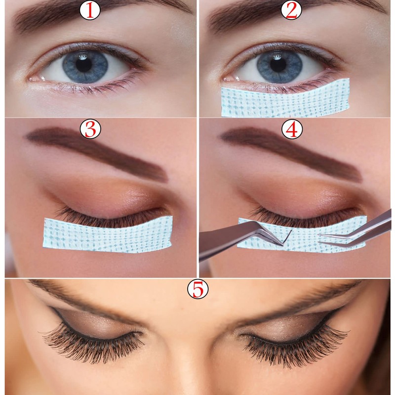 JASSINS 6 Rolls Eyelash Tape, Adhesive Fabric Eyelash Tapes, Adhesive