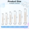 Tellegloww 6 Pcs Glass Graduated Cylinder Set 5ml 10ml 25ml