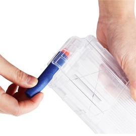 DreamConnect Nerf Magazine Dart Clip N-Strike Elite Blaster 18 Rounds Per Pass Fast Reload Set of 3