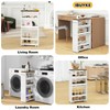 IBUYKE IBUYKE Slim Storage Cart 5.9" W, Rolling Kitchen Storage
