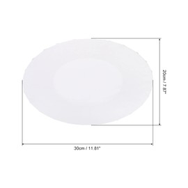 PATIKIL Paint Canvases Panel for Painting, 4 Pack 8x12 Inch Oval Wood Frame Stretched Blank Art Board Panels for Acrylic, Oil, Tempera Painting, White