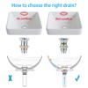 VOTON Bathroom Sink Drain Chrome Lavatory Pop-up Drain with Detachable