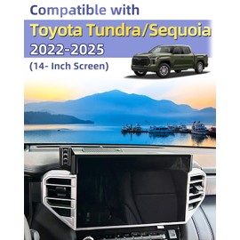 Car Phone Mount for Toyota Tundra 2020 2021-2024 2025/Sequoia 2023 2024 2025 Accessories 14-Inch Screen 360° Rotation Phone Cradles Auto Lock Cell Phone Holder Not Affect Air Vent