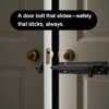 Heavy-Duty Black Door Bolt Latch, 2-Pack 4-Inch Slide Barrel Lock