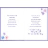 Designer Greetings Light Purple 3D Banner Over Purple Ribbon, Gems