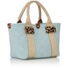 Topkapi Italian Felt Glitter Tape Combination Mini Tote Bag TREASURE,