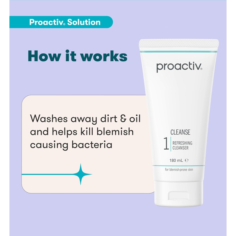 Proactiv Solution Refreshing Facial Cleanser, Blemish Prone Skin, 180 ml