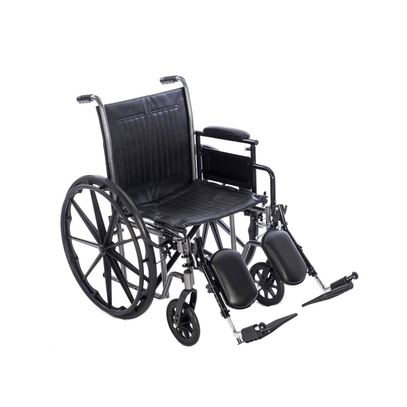 Lightweight Manual Wheelchairs for Adults - 20" Transport Wheelchair with