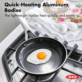 OXO Agility Series 8" Frying Pan Skillet, Ceramic Nonstick Cookware Pfas-Free, I