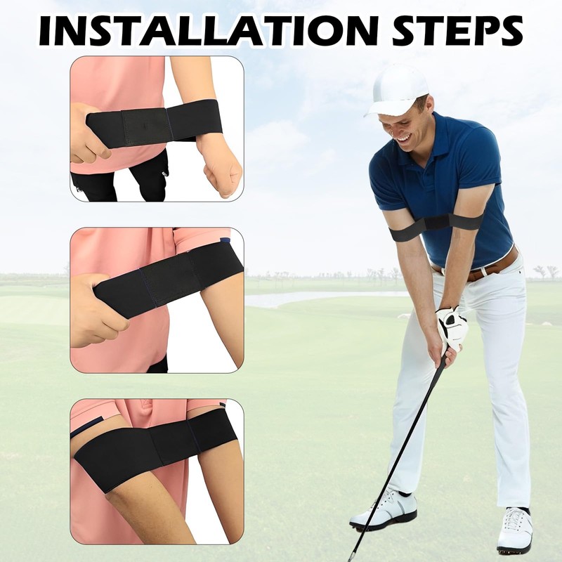 FveVqe 3 Pcs Golf Connection Band, Golf Swing Band, Posture