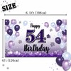 LASKYER Happy 54th Birthday Purple Large Banner - Cheers to
