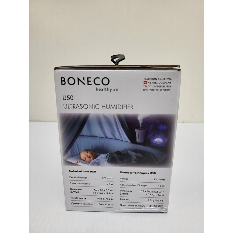 BONECO - U50 Personal Ultrasonic Humidifier with LED Lights -