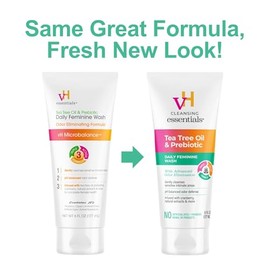 VH Essentials | Lavado Femenino Diario con Aceite de Árbol de Té y Prebiótico | 177 ml