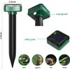 Mole Repellent Solar Powered, 8 Pack Waterproof Ultrasonic Gopher Vole