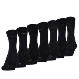 TOM TAILOR Socks Men's in a 7-Day Box (7- Days Box) - Black , size: 43-46