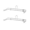QWORK 2-Pack T-Shirt Bag Rack Wall Mount, Chrome-Plated Metal T-Shirt