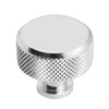 Decoranddecor Amelia Knurled 35mm Round Kitchen Cabinet Furniture Knobs Aluminium