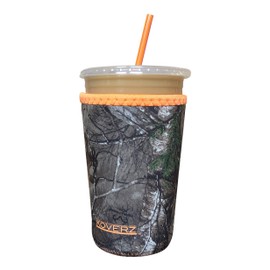 Koverz Iced Coffee Sleeve, Insulated Neoprene Cup Sleeve, Fits a 24 Oz. Coffee Cup, Washable and Reusable, Iced Coffee Accessories, Medium Realtree Camo