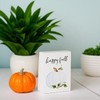 Collins "Happy Fall" Mini Sign with Pumpkin - Decorative Wooden