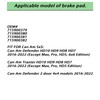 Sintered Brake Pads Front and Rear for Can-Am Defender HD10