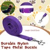 Amylove 48 Pcs Dog Collar and Leash Set, Polypropylene Adjustable