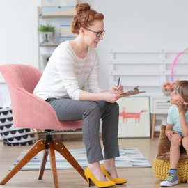 Athena Collection Swivel Modern Accent Chair, Linen Upholstered Armchair Office Desk Chair No Wheels with Wooden Legs, Comfy Vanity Chair Reading Chair for Bedroom Living Room Office, Pink