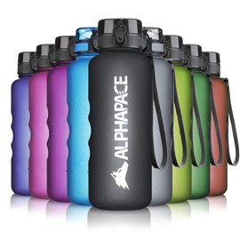 Alphapace leakproof Water Bottle, 1.500 Litre, BPA-Free Water Bottle for Sports, Cycling & Outdoor Activities, with Fruit Infuser.