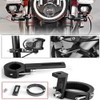 KiBlithemor Motorcycle Headlight Bracket, Pack of 2 38-60 mm Universal