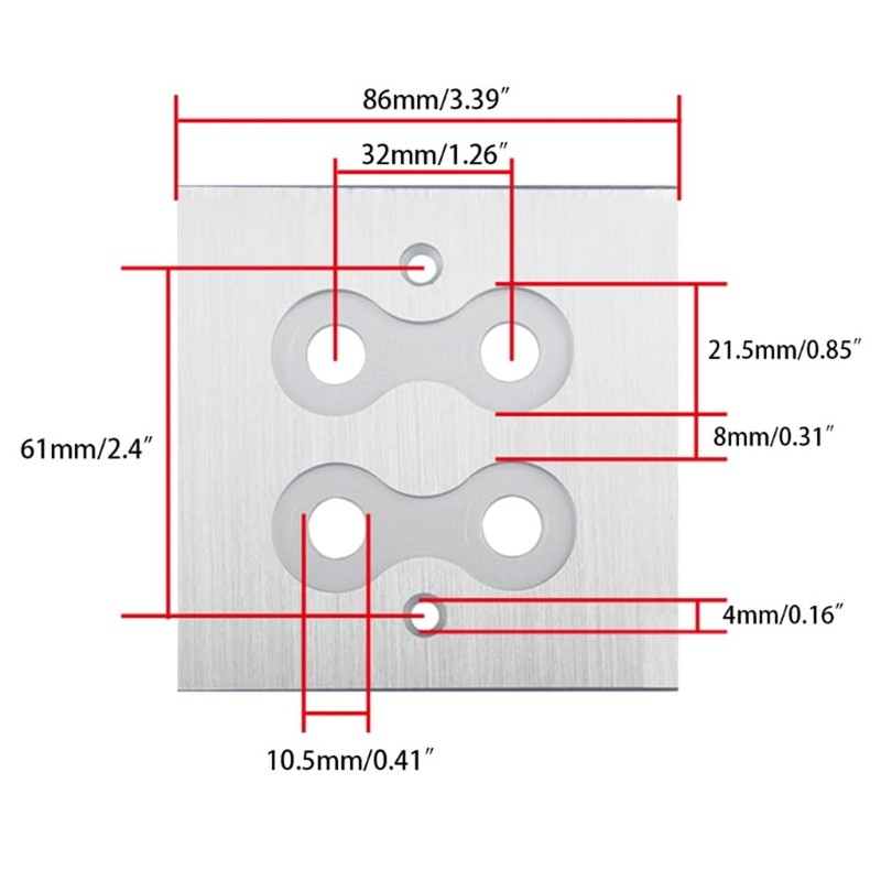 Byttlerom Connector Banana Wall Plate Banana Plug Binding Post Wall