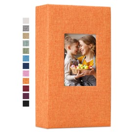Álbum de fotos de lino con 300 bolsillos para fotos de 10 x 15 cm, cubierta de tela, libros de fotos, álbumes de fotos, bodas, familia de Vienrose…