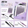 B&QLASH Snow Lotus Lash Clusters Kit 8-18 MIX Natural Lashes