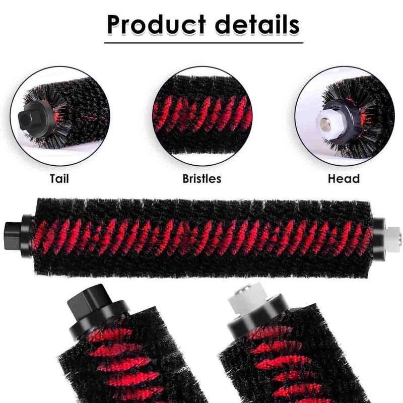 For Roborock 3 Pack High-Speed Cleaning Brush for roborock S8