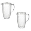 Bello Dimple Clear Plastic 2 Litre Picnic Water Jug Pitcher