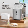 Antarctic Star Nugget Ice Maker Countertop with Soft Chewable Ice,