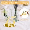 Rely2016 Mirrored Table Number, 1-20 Wedding Table Numbers Stands with