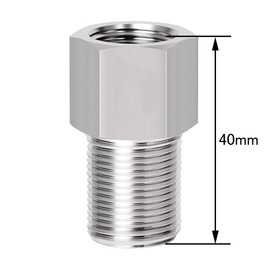 Beduan 1/2 Female to 1/2 Male Pipe Extension Adapter Connector Nipple, Stainless Steel Pipe Extension Fittings for Tub Spout Shower 30MM/40MM/50MM/70MM/100MM Length