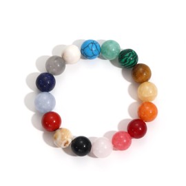 chorfla Chunky Natural Stone Beaded Bracelet for Women Jewelry Stretch