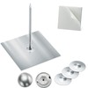 300pcs/100set Self Stick Insulation Pins, 1.5 Inch Self Locking Round