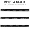 Architectural Scale Ruler, 12" Aluminum Architect Scale, Triangular Scale, Scale