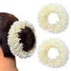 Karki Fusion Mogra White Gajra Hair Accessories Gajra Rubber Band