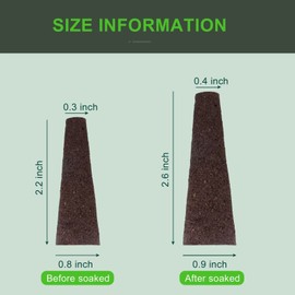 YBB 100PCS Grow Sponges, Hydroponic Seed Starter Pods Sponges Compatible with Aerogarden, Rapid Rooter Starter Plugs for Hydroponic Indoor Garden System