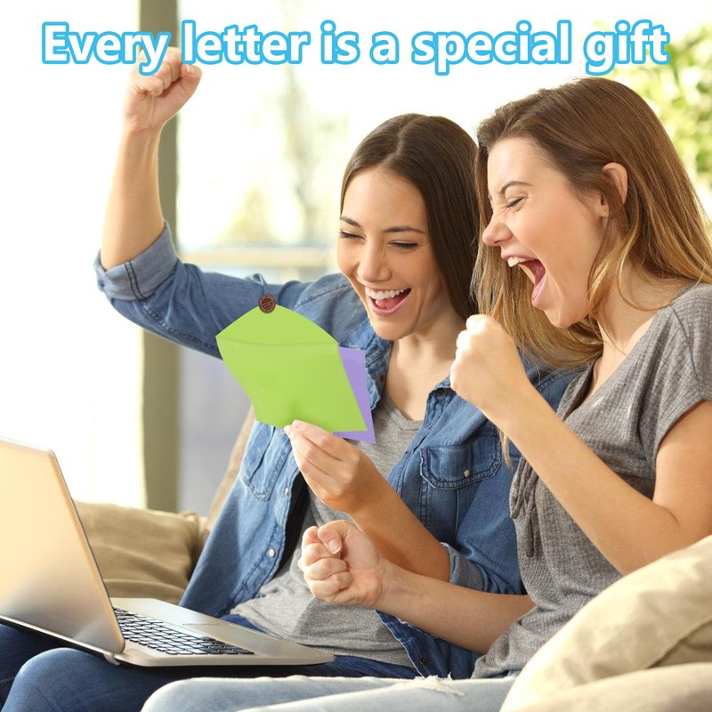70pcs Mini Envelopes, Small Coloured Envelopes with 100 Stickers, Tiny