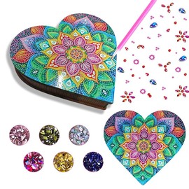Huotflame Diamond Painting Wooden Jewellery Box DIY Craft Set - Jewellery Box Girls, Diamond Painting Children, Craft Set Children from 6 Years, Gift Girls 8 Years, Girls Gifts 10 Years - Kr