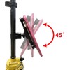 eBasics Universal Clamp-On Tablet Holder Phone Mount for Surveying Pole